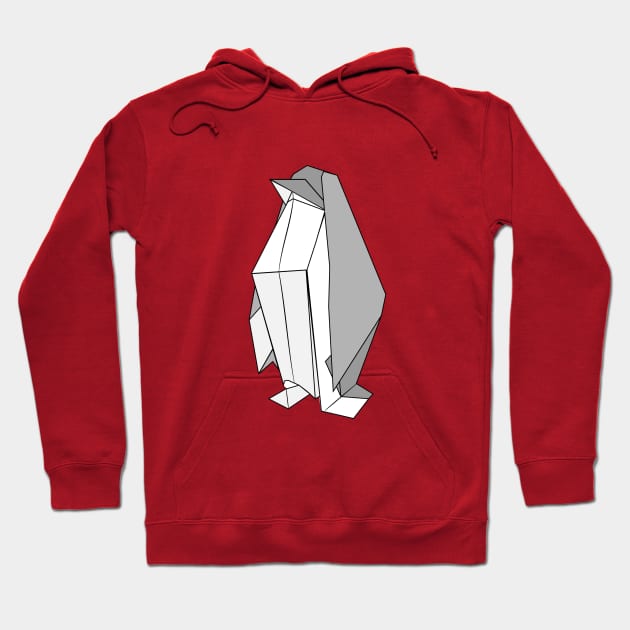 Penguin - Origami Hoodie by Alessandro Aru